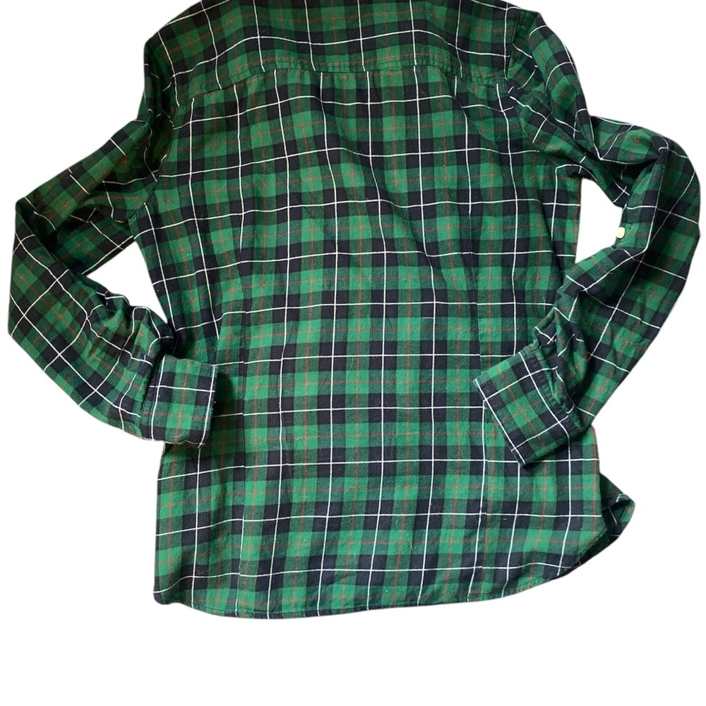 Tommy Hilfiger Green and Black Long Sleeve Tee - Picture 2 of 3